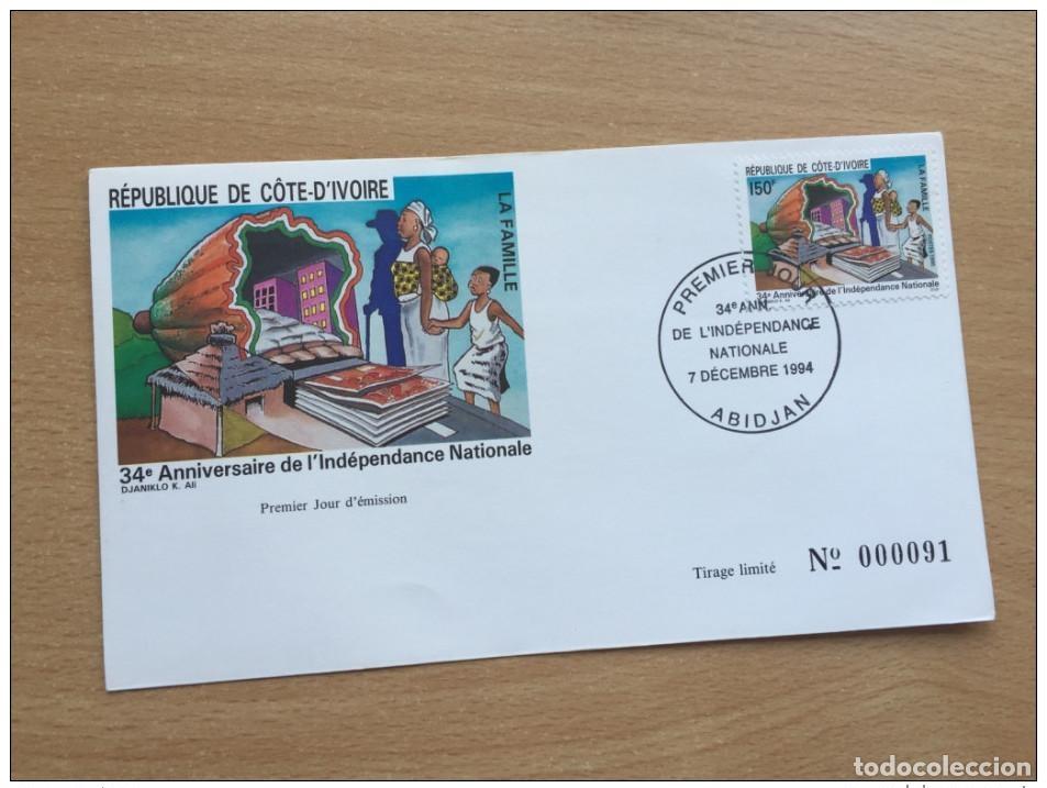 Sellos: Costa de Marfil 1994 FDC Independence Unabh&auml;ngigkeit Mi. 1134