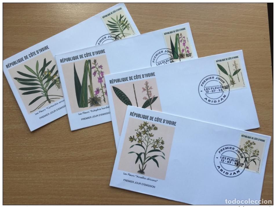 Sellos: Costa de Marfil 1996 FDC Orchids Orchideen Mi. 1157-1560