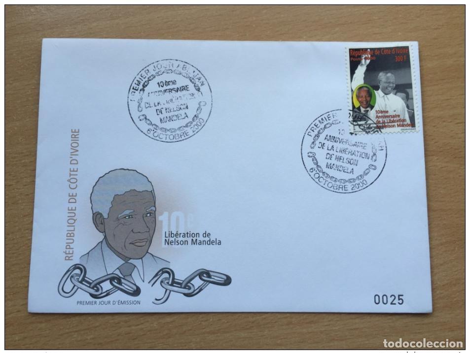 Sellos: Costa de Marfil 2000 FDC Nelson Mandela Libre free Madiba Mi. 1264