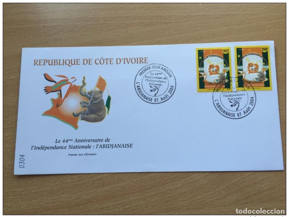 Sellos: Costa de Marfil 2004 FDC Independence Elephant Wildlife 1314 - 1315