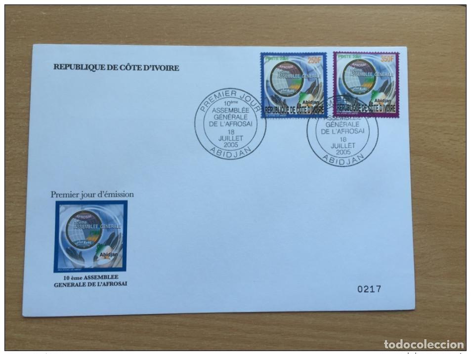 Sellos: Costa de Marfil 2005 Asamblea General FDC AFROSAI Mi. 1327 - 1328
