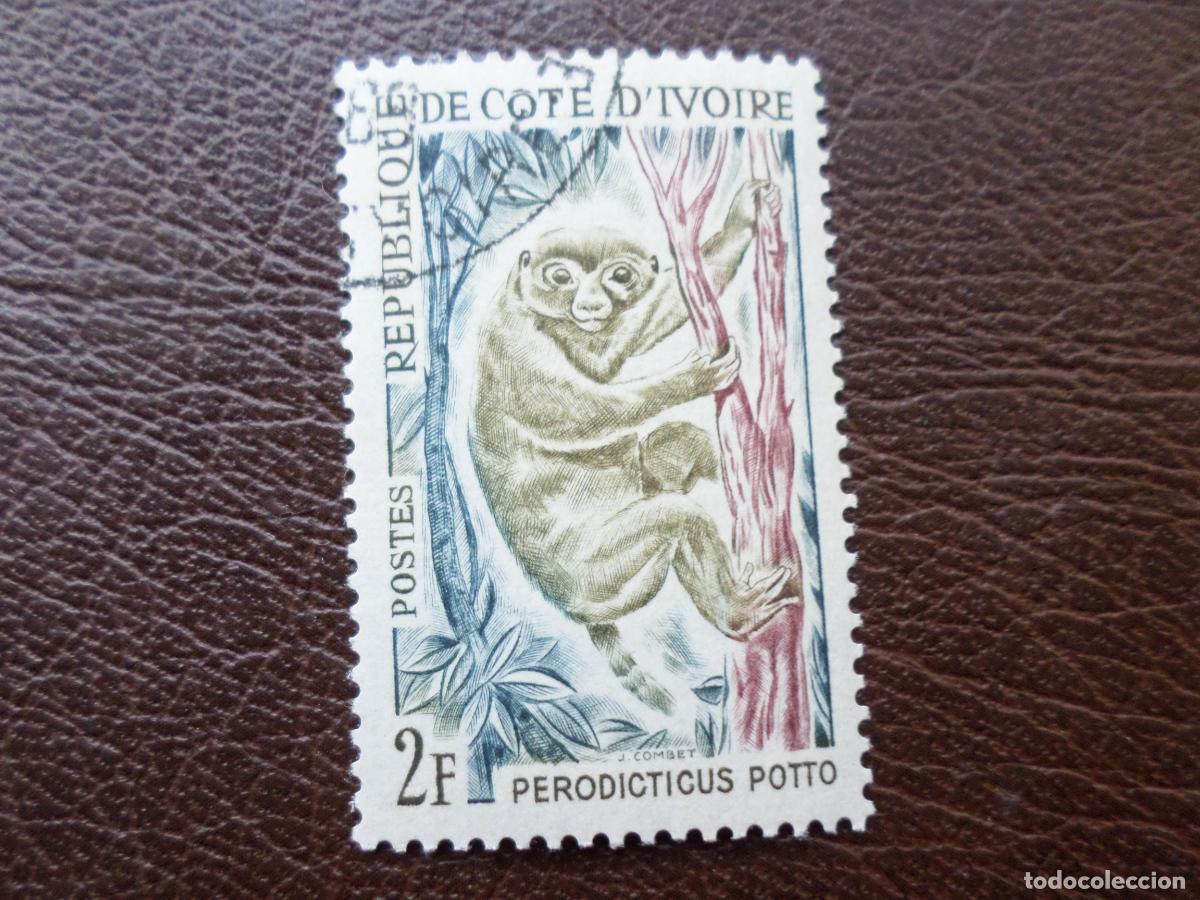 Sellos: *costa de marfil, 1963, lemur, Yvert 212