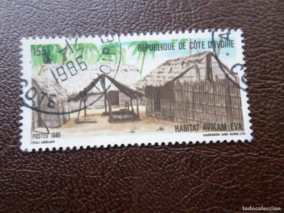 Sellos: *costa de marfil, 1986, sello usado