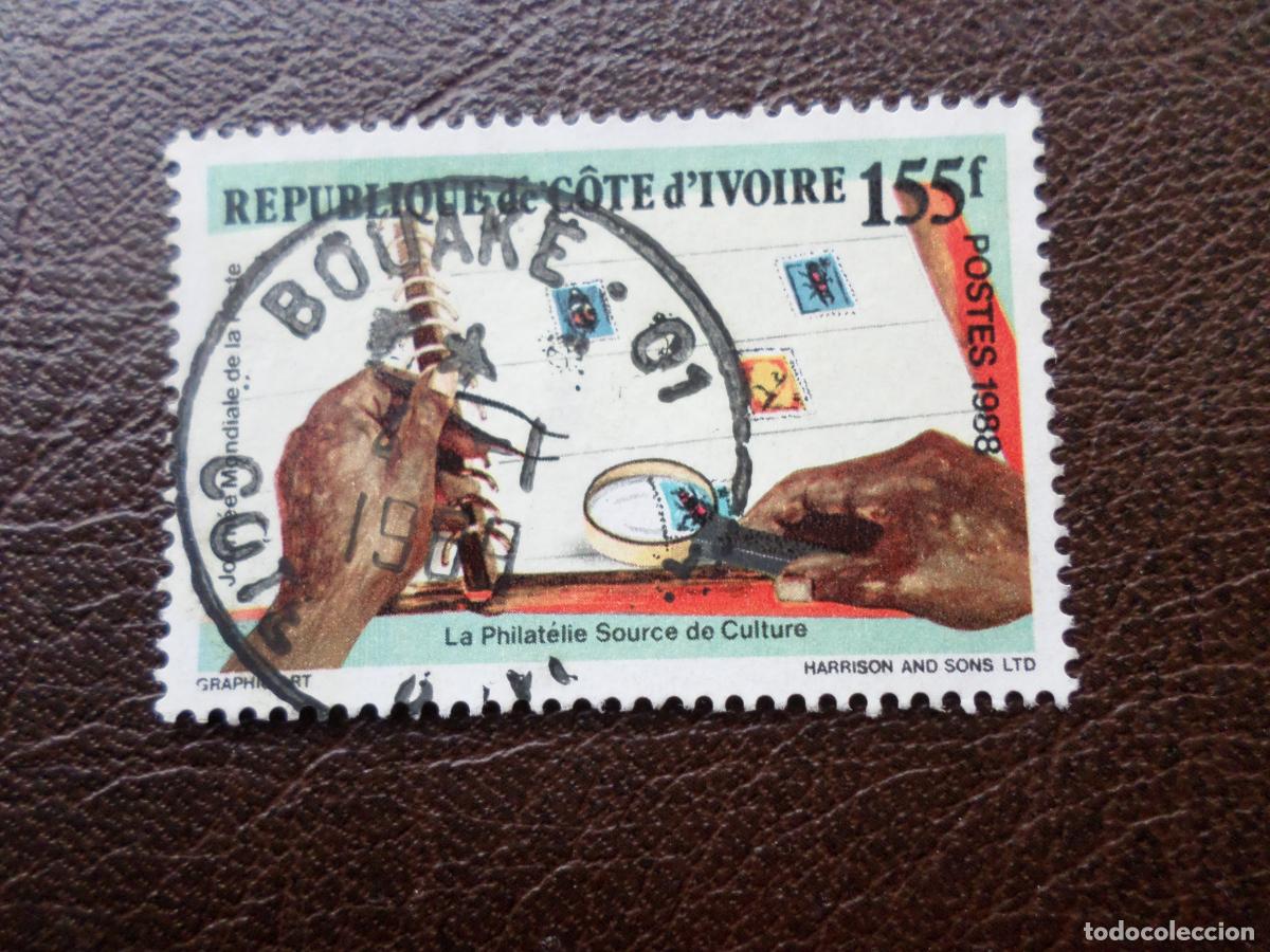 Sellos: *costa de marfil, 1988, dia mundial del correo