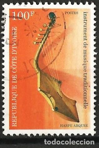 Sellos: Costa de Marfil 1979 - Mi D 611 - YT 508A - Instrumento musical