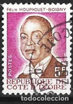 Sellos: Costa de Marfil 1986 - Mi 903 - YT 746 - Presidente Felix Houphou&euml;t-Boigny