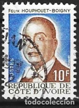 Sellos: Costa de Marfil 1986 - Mi 904 - YT 747 - Presidente Felix Houphou&euml;t-Boigny