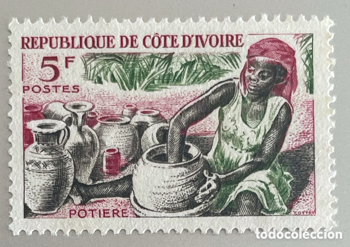 Sellos: Costa de Marfil. Artesan&iacute;a.