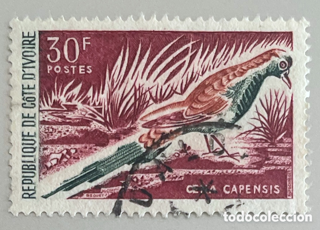 Francobolli: Costa de Marfil. Aves.1965