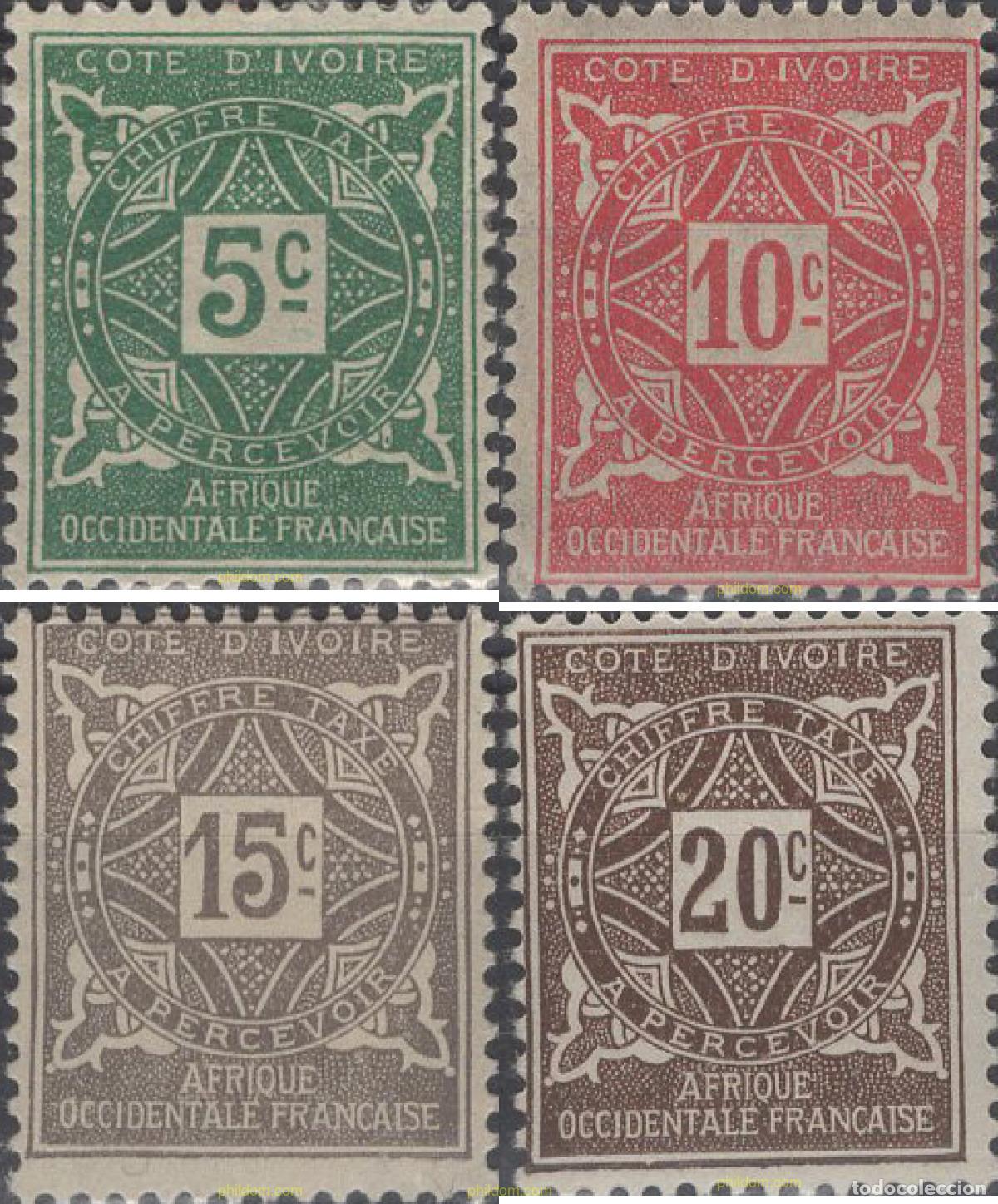 Sellos: 796558 MNH COSTA DE MARFIL 1915 TASAS - CIFRAS