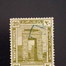 Sellos: EGIPTO 20 MILLS, AÑO 1914.