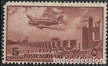 Sellos: EGIPTO A&Eacute;REO YVERT 55 - Foto 1