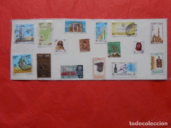 Sellos: Lote de sellos de Egipto - Foto 1