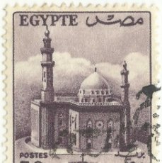 Sellos: ❤️ SELLO ”MEZQUITA DEL SULTÁN HASSAN, EL CAIRO” - 1953, EGIPTO, MESQUITAS, 50 MILIEME EGIPCIO ❤️