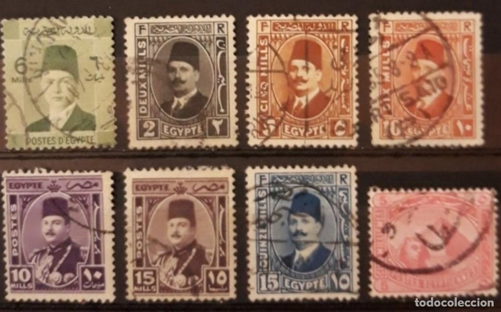 Sellos: EGIPTO. LOTE DE SELLOS BASICOS. USADO - USED. - Foto 1
