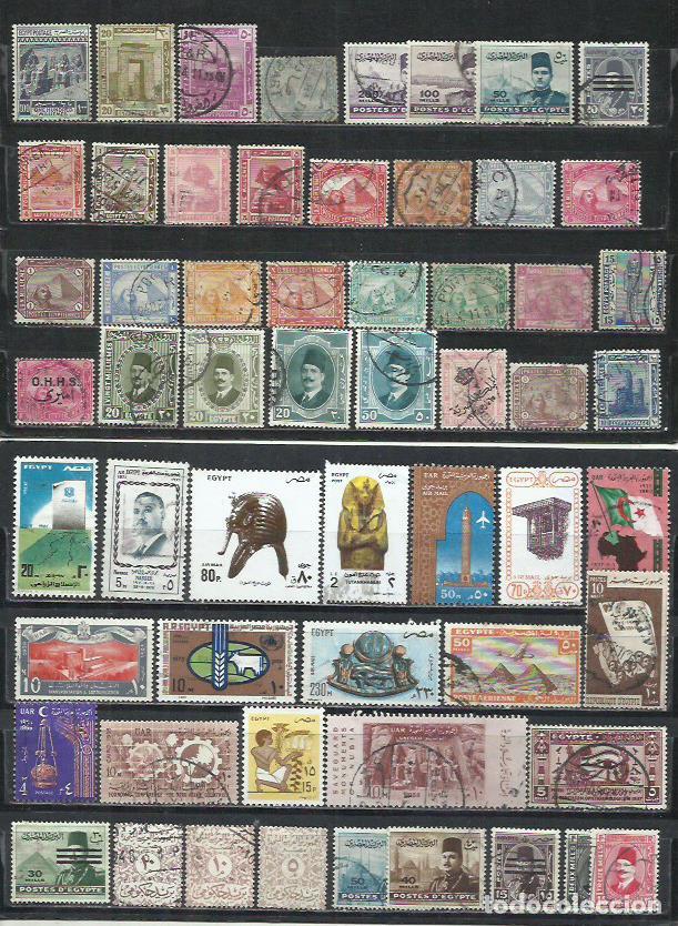 Sellos: Q869K-LOTE SELLOS ANTIGUOS EGIPTO,AFRICA,SIN TASAR,SIN REPETIDOS.ORIENTE MEDIO *******-*************