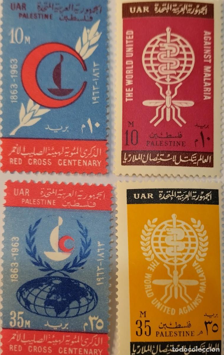 Sellos: SELLOS PALESTINA, A&Ntilde;O 1963, CENTENARIO DE LA CRUZ ROJA, NUEVOS**MNH