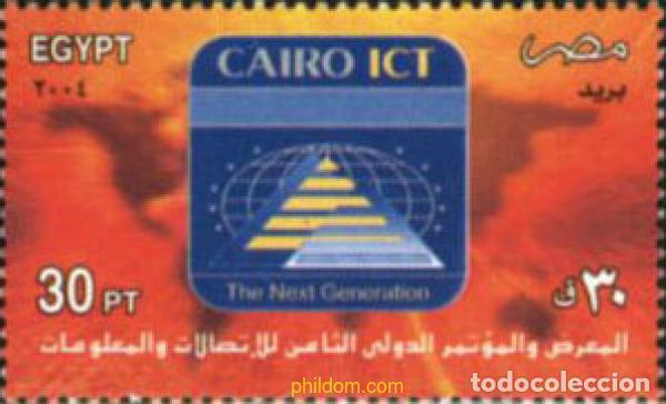 Sellos: 180900 MNH EGIPTO 2004 CONFERENCIA INTERNACIONAL DE TELECOMUNICACIONES DEL CAIRO
