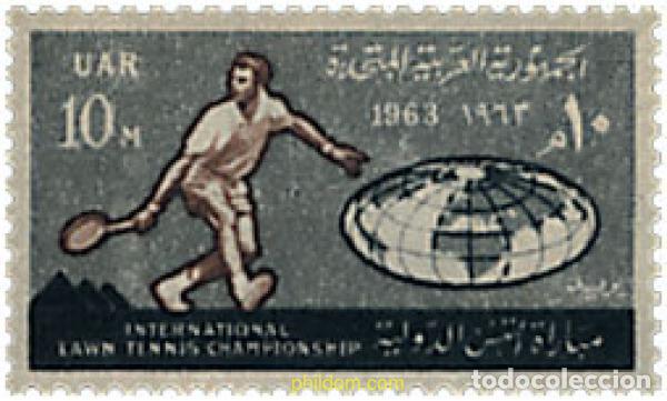 Selos: 52383 MNH EGIPTO 1963 51 CAMPEONATOS INTERNACIONALES DE TENIS EN EL CAIRO