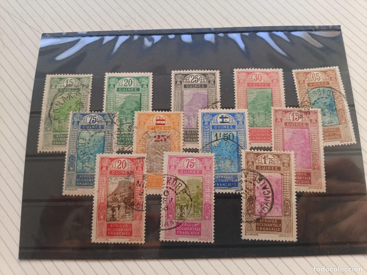 Sellos: Guinea francesa. Lote de sellos
