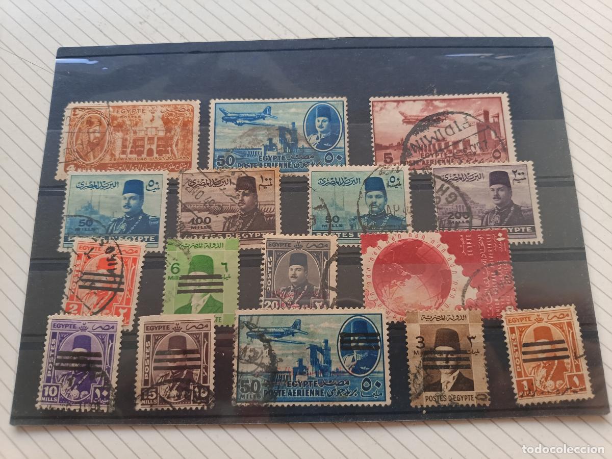 Briefmarken: Egipto. Lote de sellos antiguos