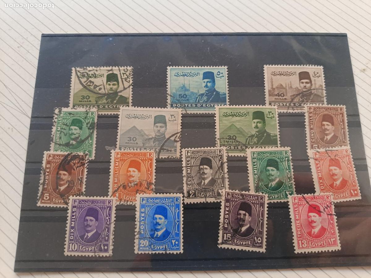 Briefmarken: Egipto. Lote de sellos antiguos