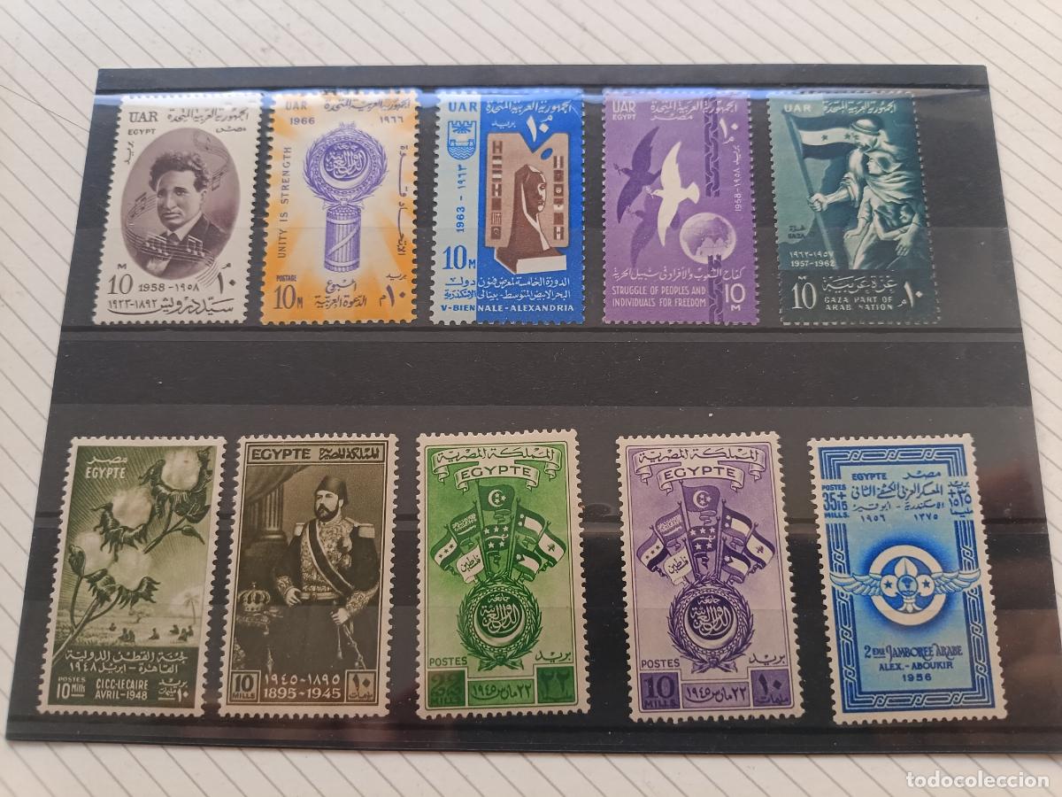 Briefmarken: Egipto. Lote de sellos antiguos