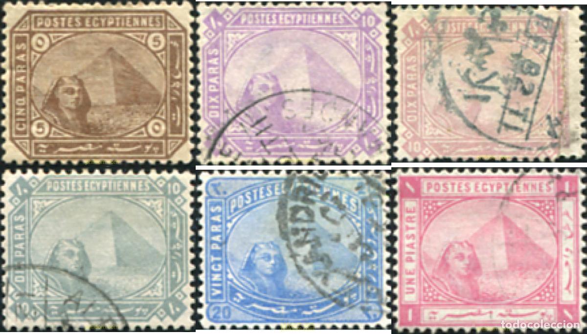 Sellos: 658556 USED EGIPTO 1879 ESFINGE Y PIRAMIDE