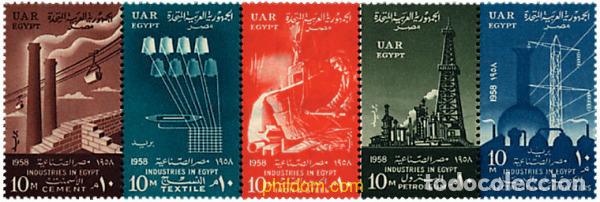 Timbres: 6068 MNH EGIPTO 1958 6 ANIVERSARIO DE LA REVOLUCION