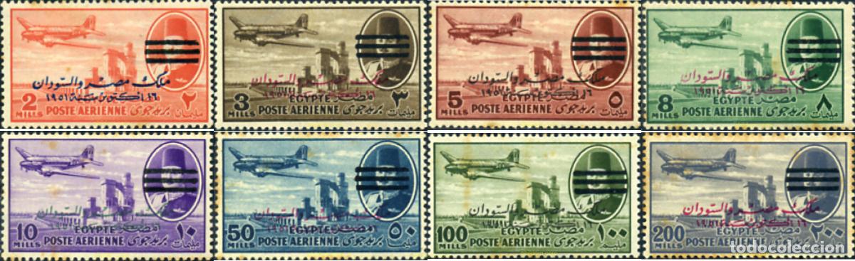Sellos: 640410 MNH EGIPTO 1953 SERIE BASICA