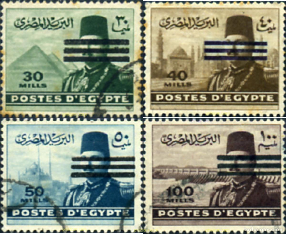 Sellos: 363198 USED EGIPTO 1953 SERIE BASICA