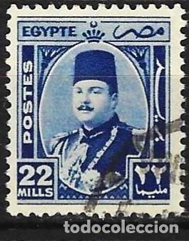 Sellos: Egipto 1944 - Mi 277 - YT 232 - El rey Faruq