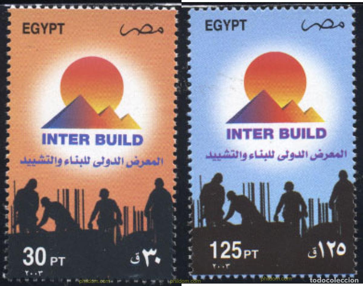 Timbres: 136200 MNH EGIPTO 2003 10 CONFERENCIA INTERNACIONAL DE LA CONSTRUCCION