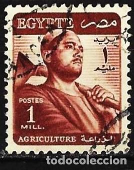 Sellos: Egipto 1953 - Mi 395 - YT 311 - Agricultor