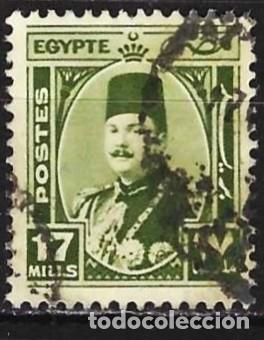 Sellos: Egipto 1944 - Mi 275 - YT 230 - El rey Faruk