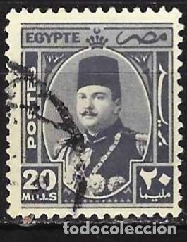 Sellos: Egipto 1945 - Mi 276 - YT 231 - El rey Faruk