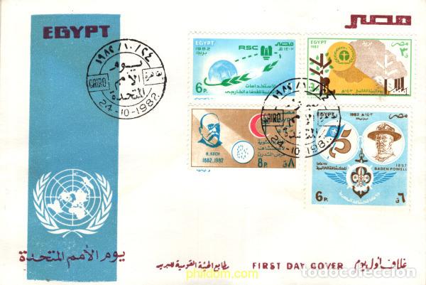 Sellos: 703852 MNH EGIPTO 1982 DIA DE LAS NACIONES UNIDAS