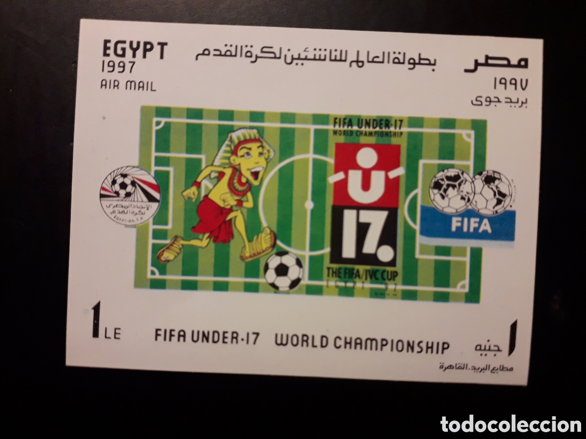 Sellos: EGIPTO YVERT HB-64 SERIE COMPLETA NUEVA *** 1997 DEPORTES F&Uacute;TBOL SUB 17 PEDIDO M&Iacute;NIMO 3&euro;