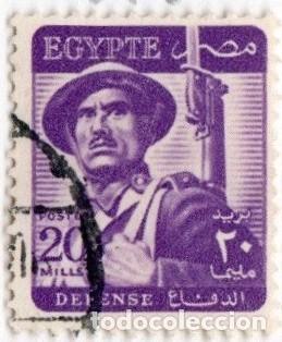 Stamps: Egipto. Soldado 1953-56. YT-318. Usado