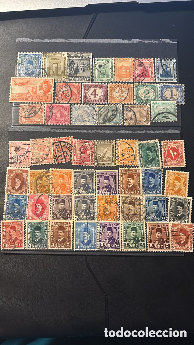 Sellos: Lote sellos Egipto 1907 -1937 50 sellos usados