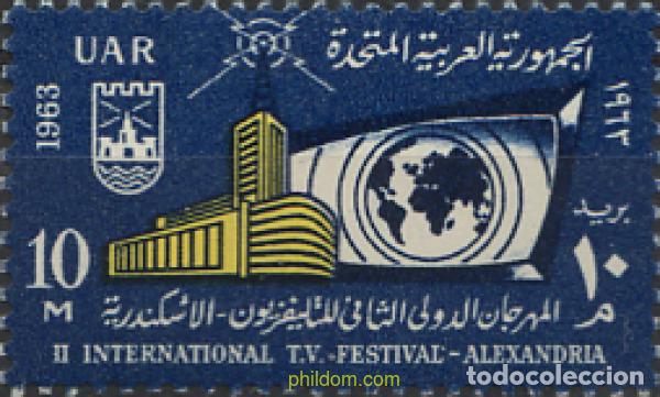 Selos: 189510 MNH EGIPTO 1963 FESTIVAL INTERNACIONAL DE LA TELEVISION