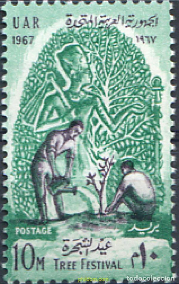 Sellos: 268001 MNH EGIPTO 1967 DIA DEL ARBOL