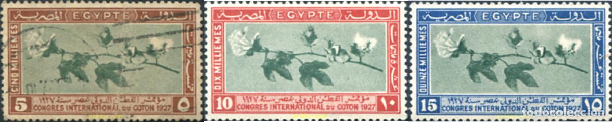 Stamps: 294793 USED EGIPTO 1927 CONGRESO INTERNACIONAL DEL ALGODON
