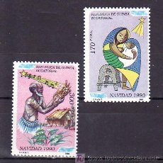 Sellos: .GUINEA ECUATORIAL 131/2 SIN CHARNELA, NAVIDAD, MUSICA,. Lote 191519263