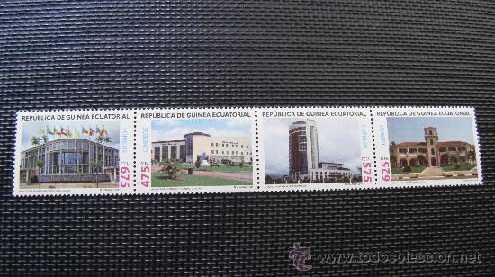 Briefmarken: guinea ecuatorial 2010 arquitectura moderna