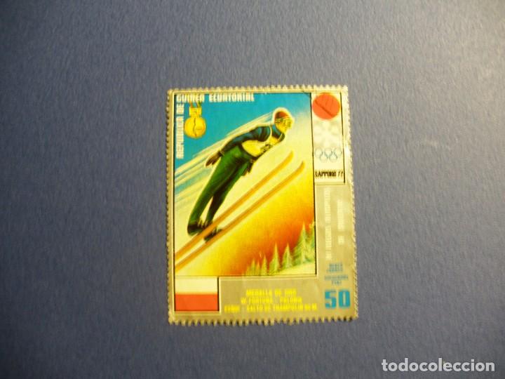 Briefmarken: GUINEA ECUATORIAL - XI JUEGOS OLIMPICOS DE INVIERNO - SAPPORO 72 - SALTO DE TRAMPOLIN.