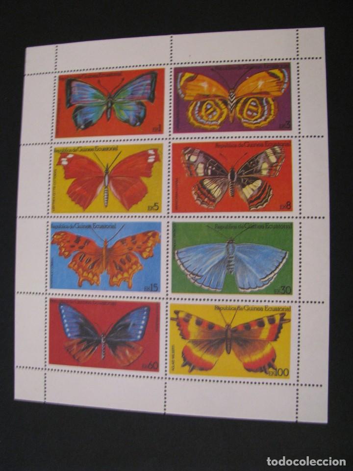 Selos: SELLO DE GUINEA ECUATORIAL. MARIPOSAS.