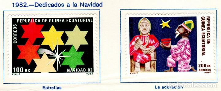 Selos: Guinea Ecuatorial. Navidad. 1982. YT190/191.S. completa. Nuevos