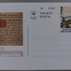 Sellos: GUINEA ECUATORIAL, EXPOSICION FILATELICA IBERO AMERICANA-MAIA, PORTUGAL, ENTERO POSTAL 1998 ..A2689