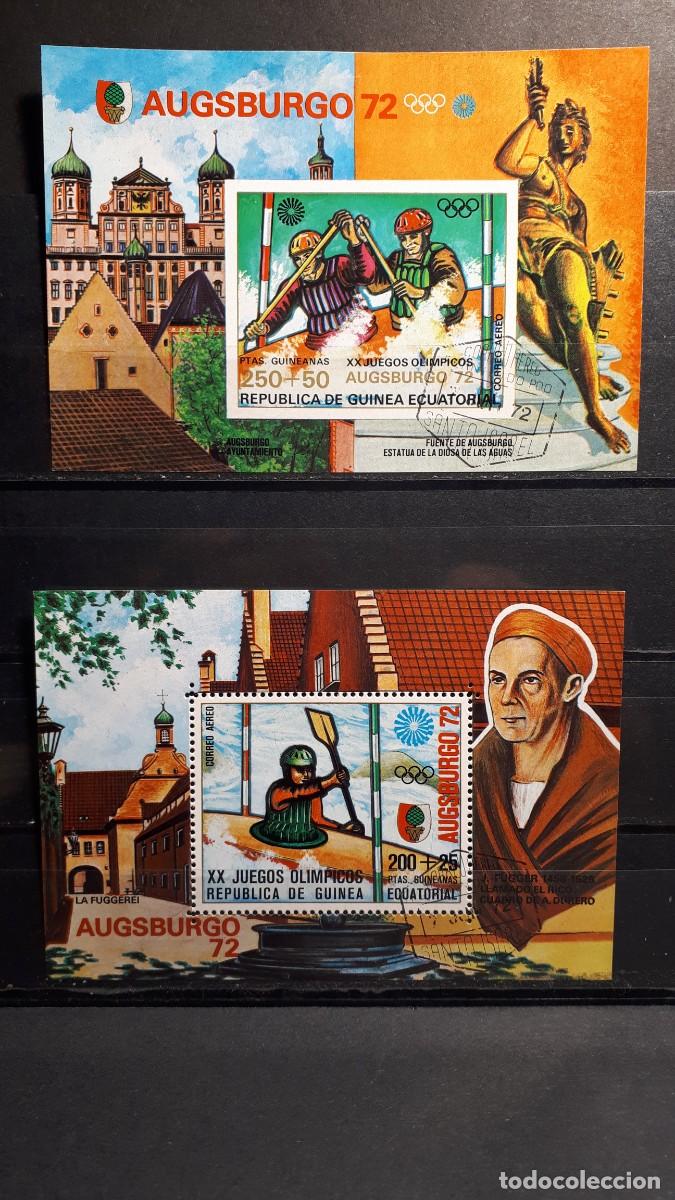Sellos: GUINEA ECUATORIAL. A&Ntilde;O 1972.&deg;. YVERT HOJAS BLOQUE
